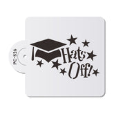 GRADUATION HAT STENCIL